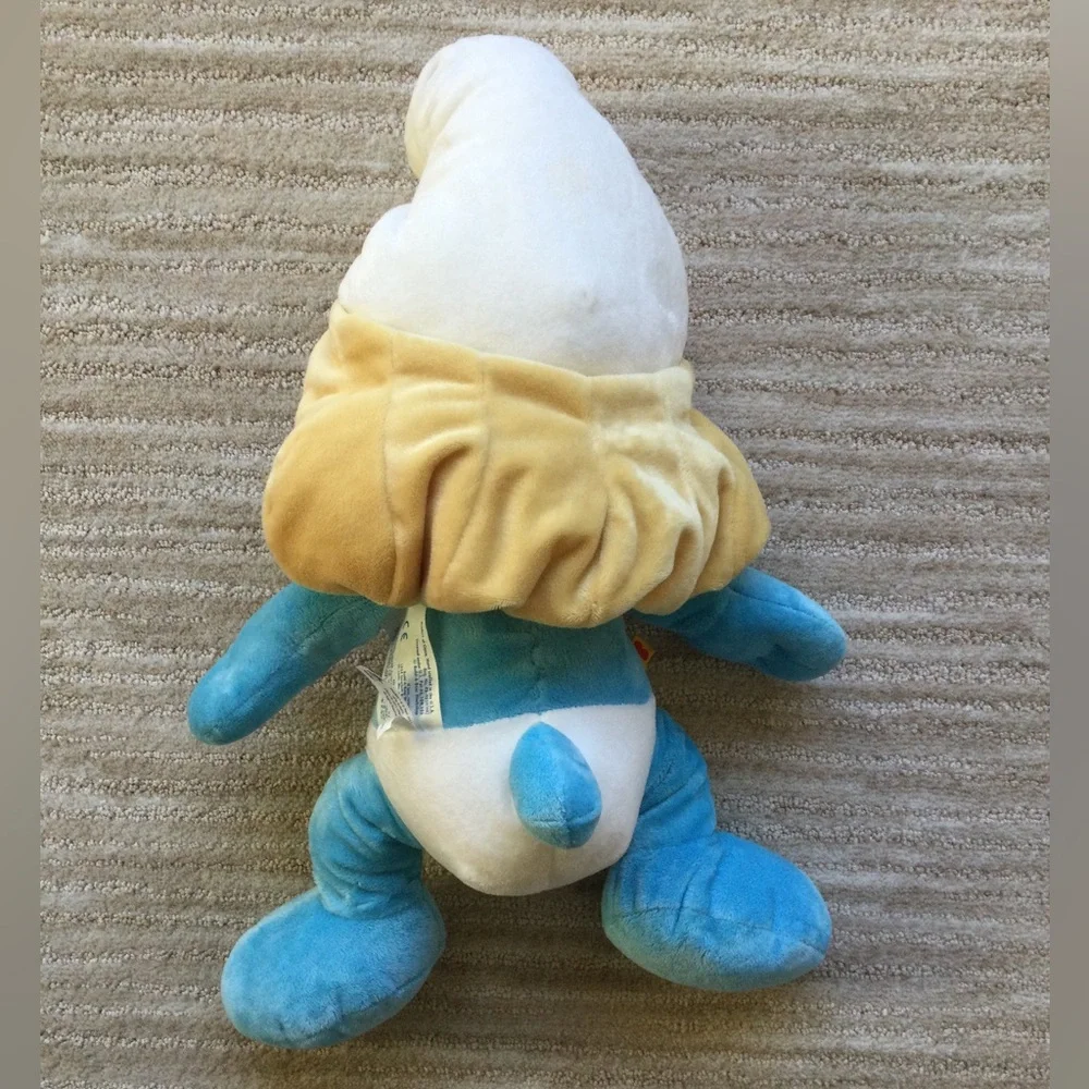 Build a Bear Blue White Smurf Movie Plush Smurfette Stuffed Animal Toy 16”